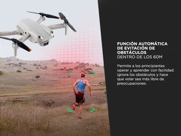Drone Gadnic con Cámara Full HD FPV doble cámara de Evitación de Obstáculos 2 baterías - Imagen 4